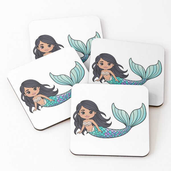 Item preview, Kawaii Cartoon indian inspired Mermaid designed and sold by hannah01789.