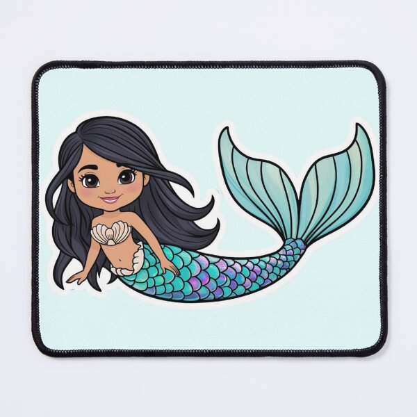 Item preview, Kawaii Cartoon indian inspired Mermaid designed and sold by hannah01789.