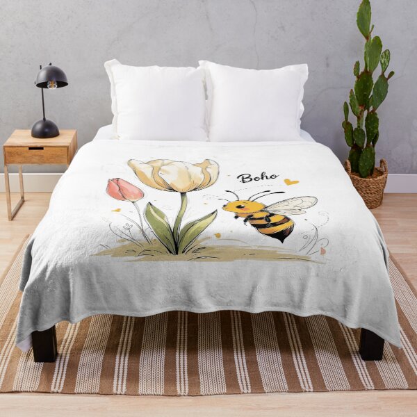 Item preview,  Boho Cute Bee & Bloom designed and sold by MusesWhispers.
