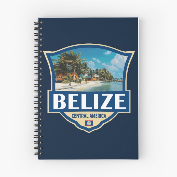 Item preview, Belize Illustration Retro Badge designed and sold by KrisSidDesigns.