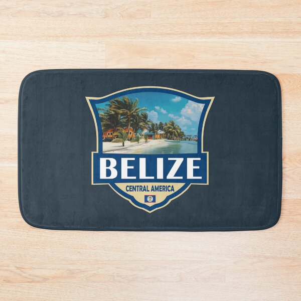 Item preview, Belize Illustration Retro Badge designed and sold by KrisSidDesigns.