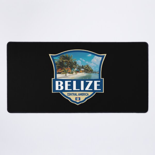 Item preview, Belize Illustration Retro Badge designed and sold by KrisSidDesigns.