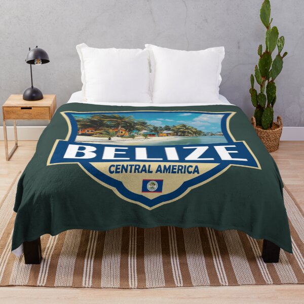 Item preview, Belize Illustration Retro Badge designed and sold by KrisSidDesigns.