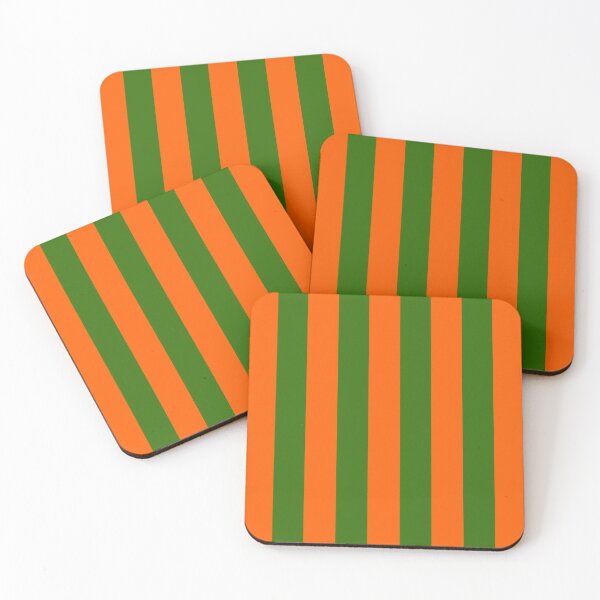 Item preview, Green and Orange Stripes Vertical designed and sold by OneThreeSix.