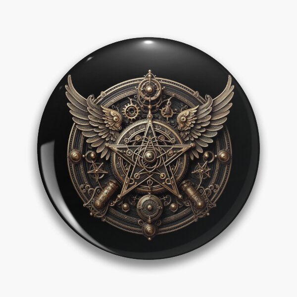 Item preview, Steampunk Pentacle designed and sold by NeffeliesStuff.