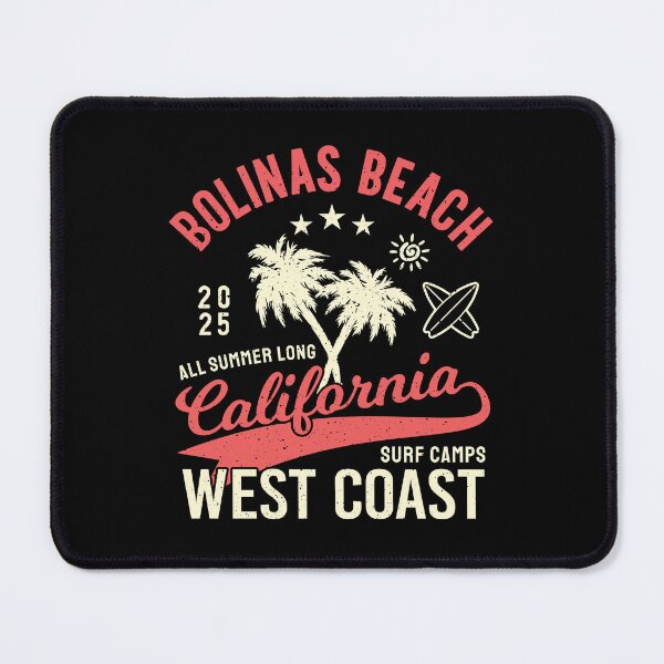 Item preview, Bolinas Beach Surf Camp Surfing Marin County West Coast California designed and sold by eclecTEEq.