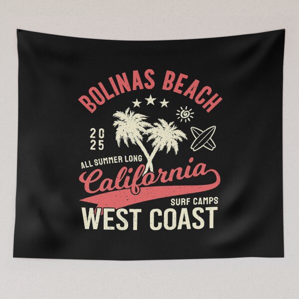Item preview, Bolinas Beach Surf Camp Surfing Marin County West Coast California designed and sold by eclecTEEq.