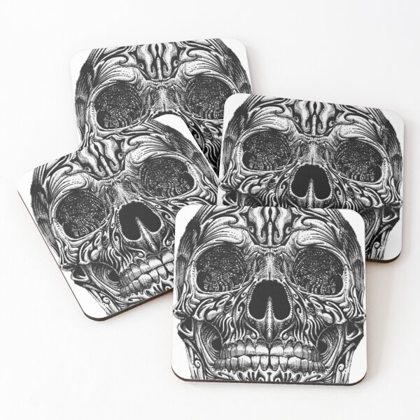 Item preview, engraved skull designed and sold by l-art-a-titi.