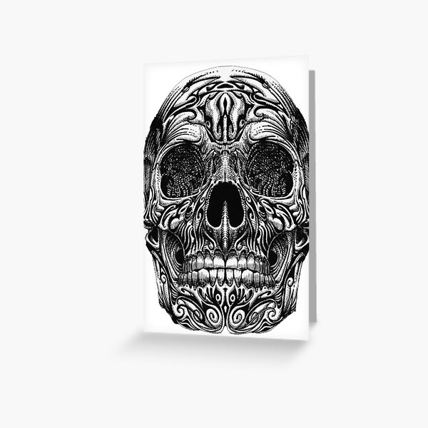 Item preview, engraved skull designed and sold by l-art-a-titi.