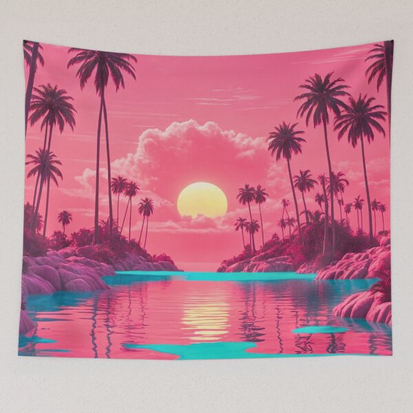 Item preview, Vaporwave Dreamscape designed and sold by PhoceaWallpaper.