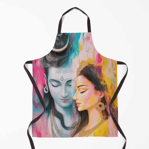 Item preview, Divine Ardhanarishvara – Shiva & Parvati Cosmic Balance Art designed and sold by PrintopiaHub.