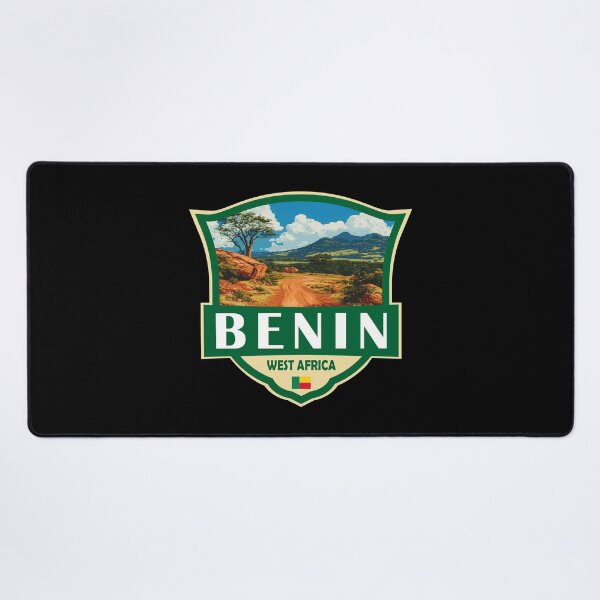 Item preview, Benin Illustration Retro Badge designed and sold by KrisSidDesigns.