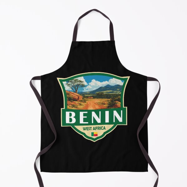 Item preview, Benin Illustration Retro Badge designed and sold by KrisSidDesigns.