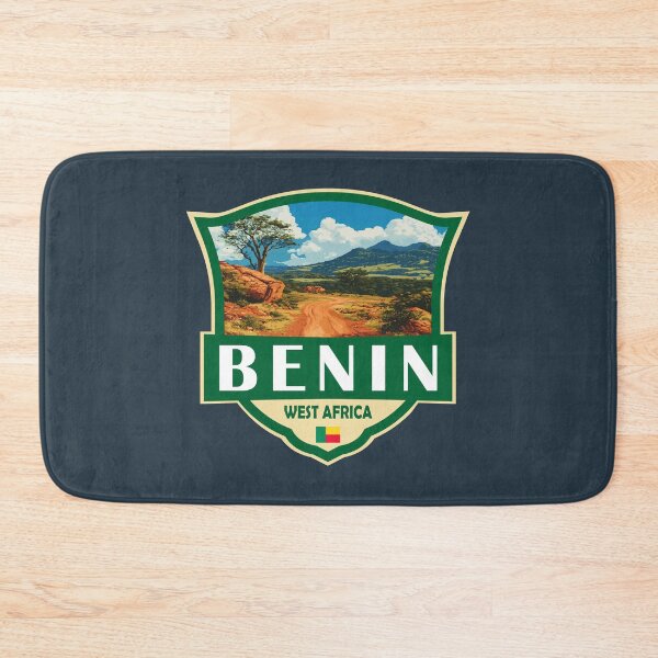 Item preview, Benin Illustration Retro Badge designed and sold by KrisSidDesigns.
