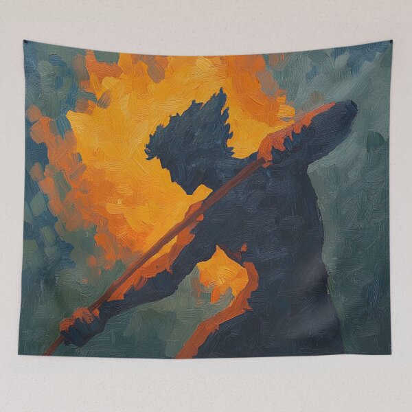 Item preview, Achilles | Post-impressionist painting style designed and sold by ComicsFactory.