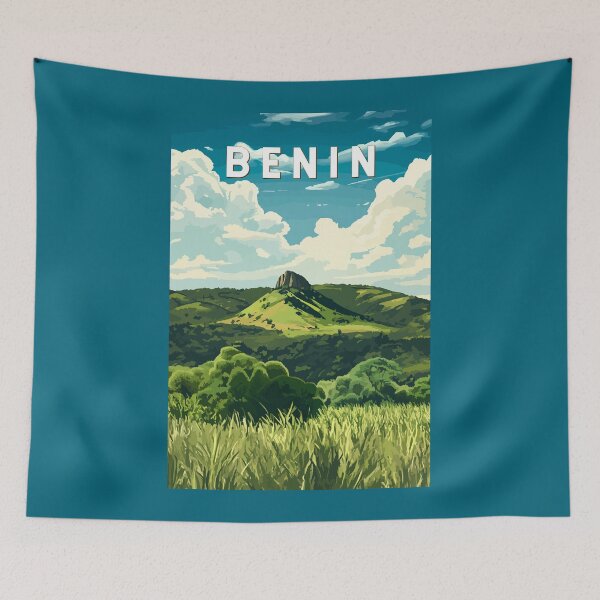 Item preview, Benin Illustration Travel Art Vintage designed and sold by KrisSidDesigns.