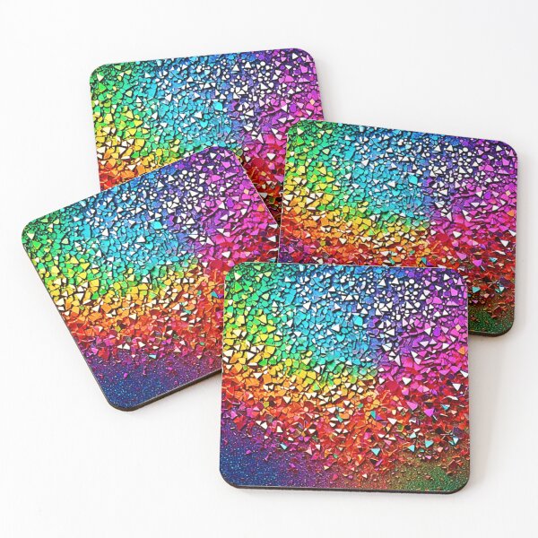 Item preview, Rainbow Fragment Mosaic designed and sold by Health And Fitness Posts e-Store.