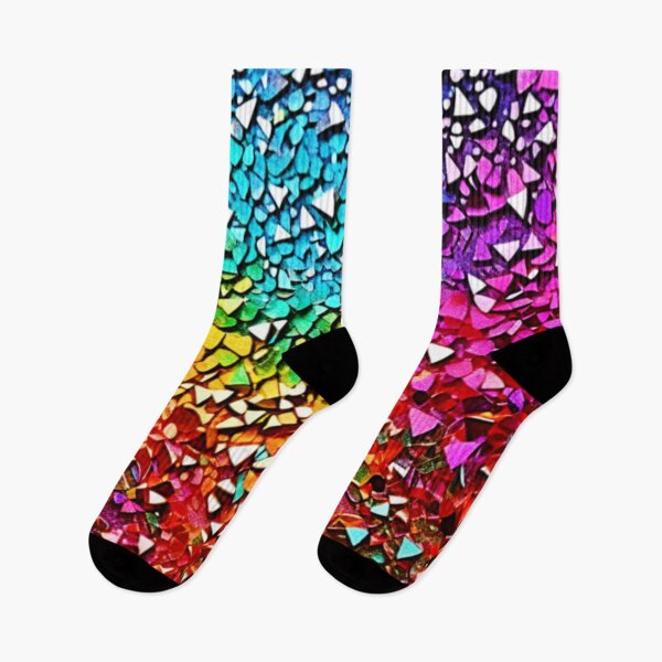 Item preview, Rainbow Fragment Mosaic designed and sold by Health And Fitness Posts e-Store.