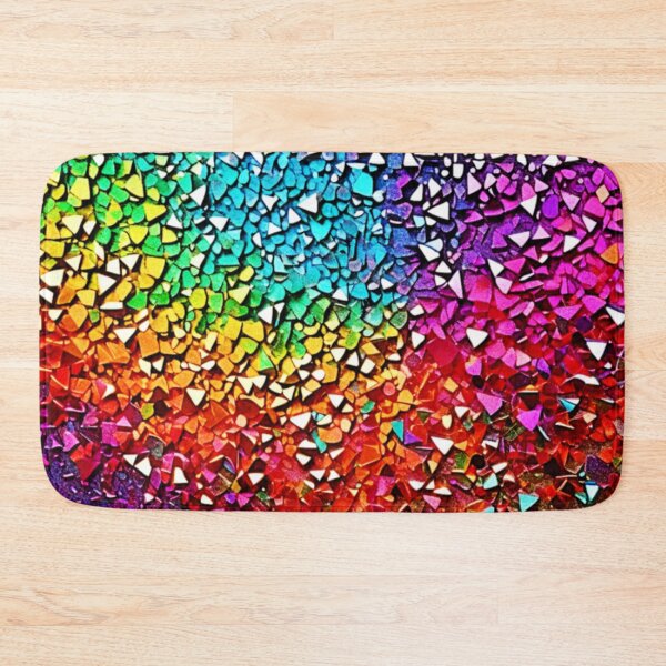 Item preview, Rainbow Fragment Mosaic designed and sold by Health And Fitness Posts e-Store.