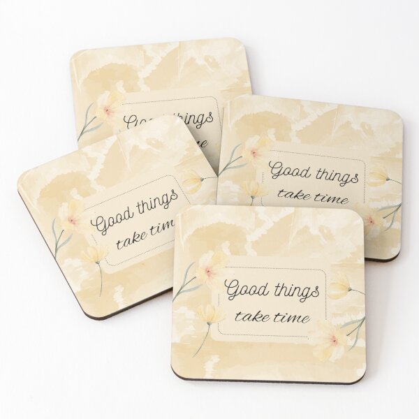 Item preview, Good things take time - Inspirational quote designed and sold by Naquo.