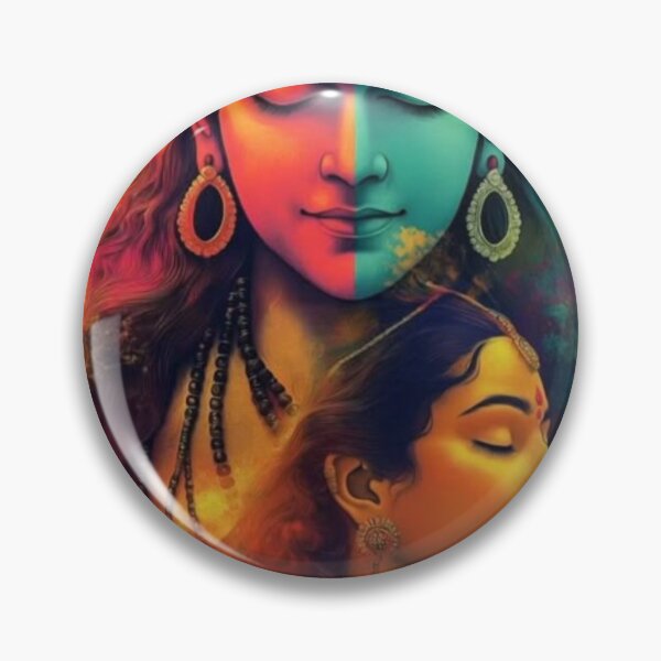 Item preview, Divine Ardhanarishvara – Shiva & Parvati Cosmic Balance Art designed and sold by PrintopiaHub.