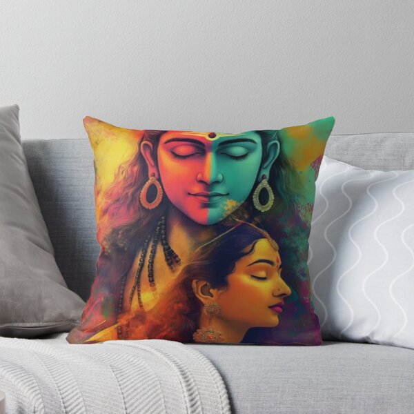 Item preview, Divine Ardhanarishvara – Shiva & Parvati Cosmic Balance Art designed and sold by PrintopiaHub.