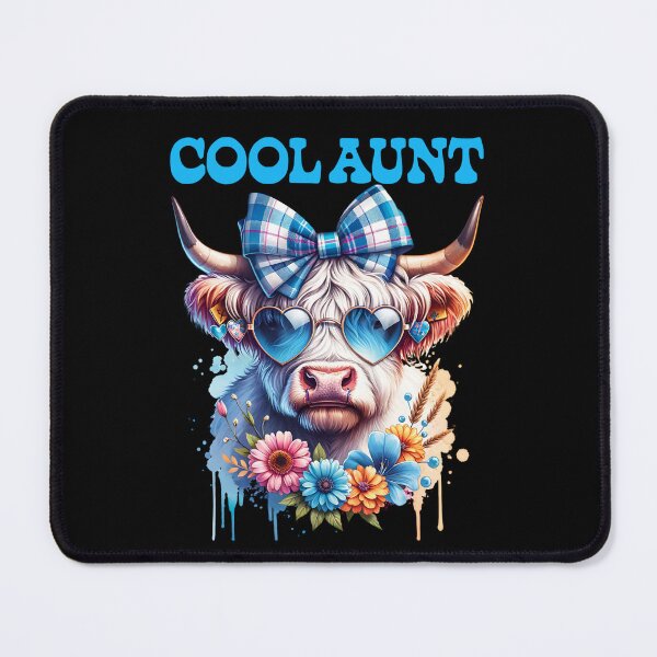 Item preview, Cool Aunt Highland Cow, Trendy Farmhouse Chic designed and sold by Bliss Find And Design.