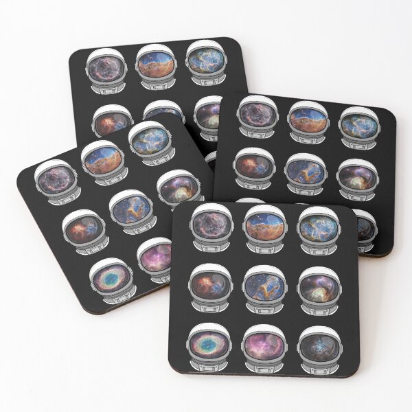 Item preview, Nebula Astronaut Helment Collage designed and sold by Sciencey Shirts.