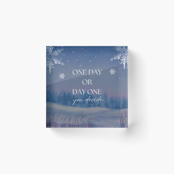Item preview, One day or day one - Motivational quote design designed and sold by Naquo.