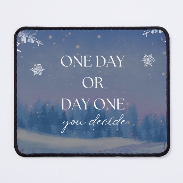 Item preview, One day or day one - Motivational quote design designed and sold by Naquo.