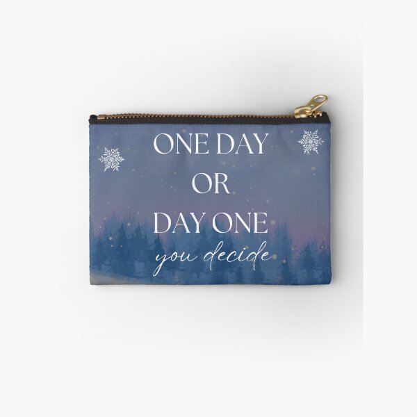 Item preview, One day or day one - Motivational quote design designed and sold by Naquo.