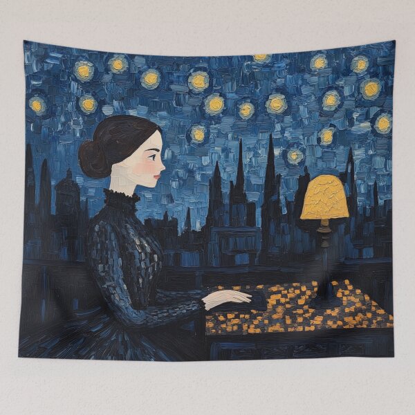 Item preview, Ada Lovelace | Post-impressionist painting style designed and sold by ComicsFactory.