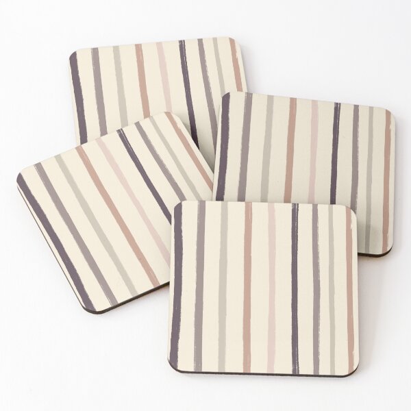 Item preview, Neutral Brush Stroke Stripes Pattern designed and sold by OneThreeSix.