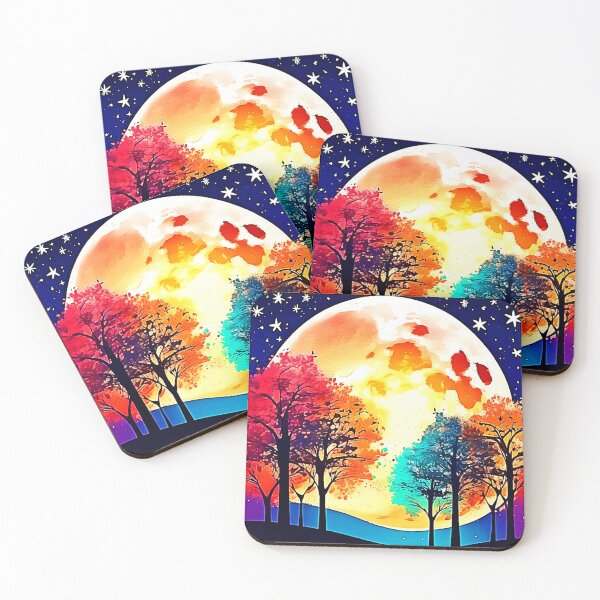 Item preview, Moonlit Forest Fantasy Art designed and sold by Health And Fitness Posts e-Store.