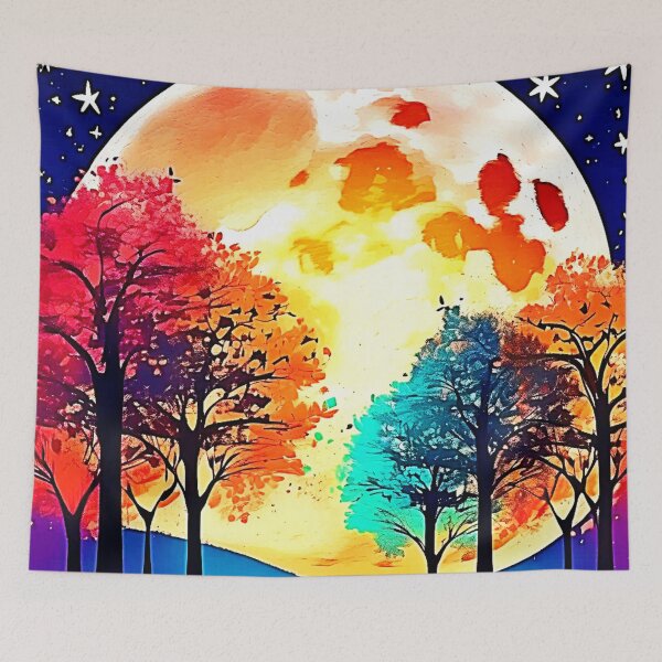 Item preview, Moonlit Forest Fantasy Art designed and sold by Health And Fitness Posts e-Store.