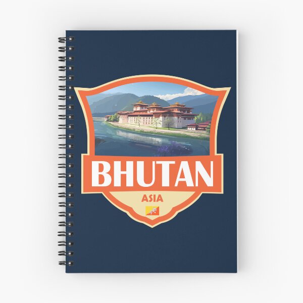 Item preview, Bhutan Illustration Retro Badge designed and sold by KrisSidDesigns.
