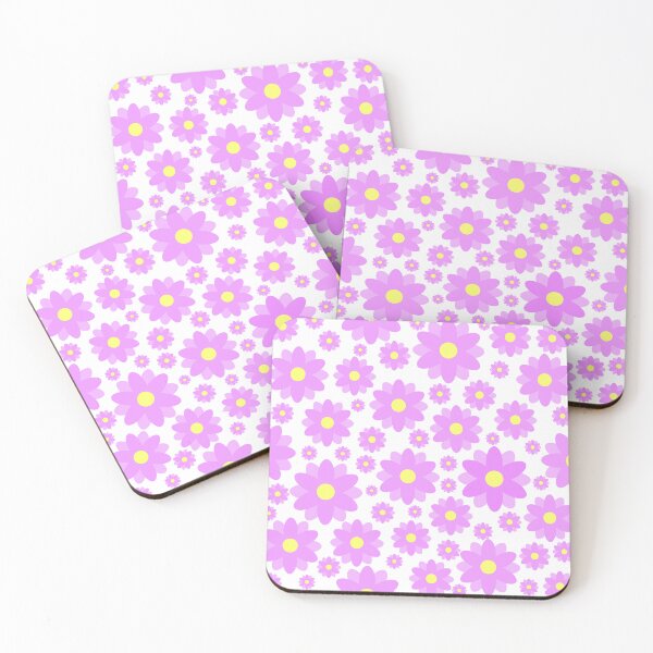 Item preview, Retro Boho Style Hippy Lilac Flower Floral Print Pattern designed and sold by MaedK.