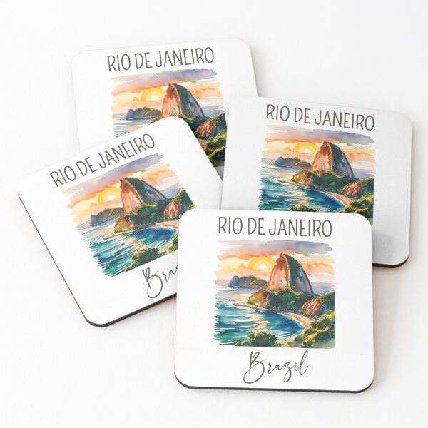 Item preview, A Watercolor Design of Rio de Janeiro - Brazil  designed and sold by Sketch-Shack.