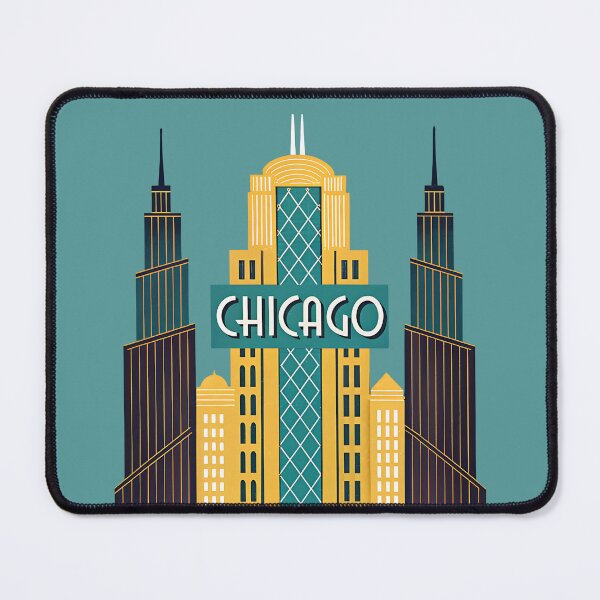 Artikelvorschau, Art Deco Metropole – Chicago Skyline in Retro Eleganz entworfen und verkauft von digitalscrabble.