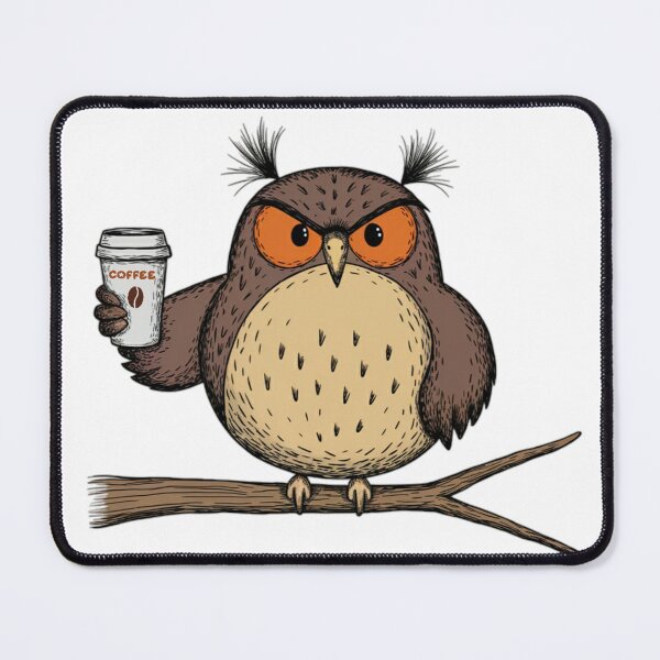 Item preview, Brewed Awakening: Owl's Morning Buzz designed and sold by Coollzone.