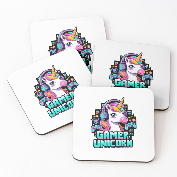 Item preview, Gamer Unicorn: Pixel Power Gamer designed and sold by zoughlal.