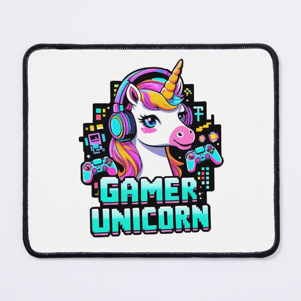 Item preview, Gamer Unicorn: Pixel Power Gamer designed and sold by zoughlal.