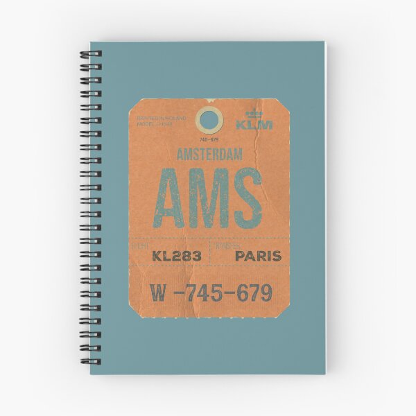 Item preview, Amsterdam Retro KLM airtag  designed and sold by LostTravelersLab.