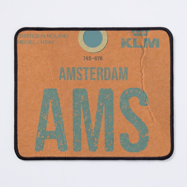 Item preview, Amsterdam Retro KLM airtag designed and sold by LostTravelersLab.