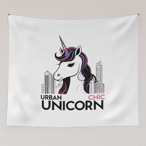 Item preview, Urban Chic Unicorn: Metropolitan Edge Edition designed and sold by zoughlal.
