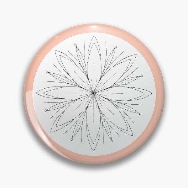 Item preview, Geometric Flower - Coral designed and sold by J-MT.