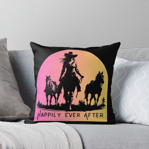 Item preview, Happily Ever After - Sunset Cowgirl and Her Horses designed and sold by metalsmithmomma.