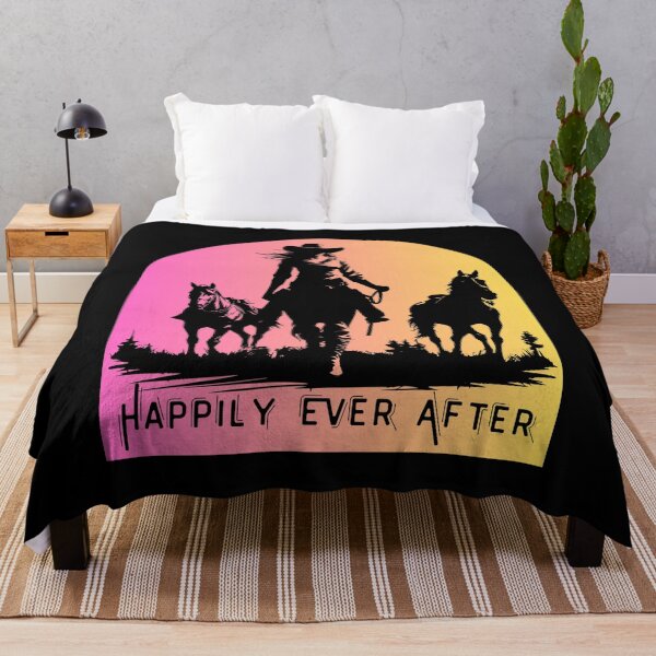 Item preview, Happily Ever After - Sunset Cowgirl and Her Horses designed and sold by metalsmithmomma.