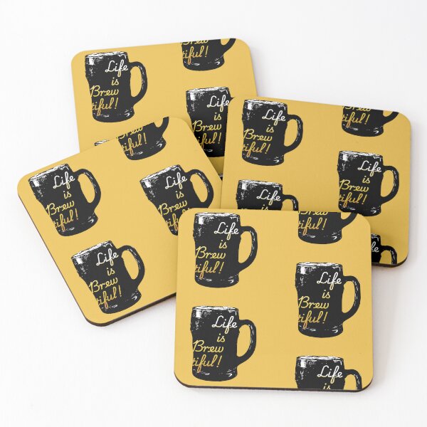 Item preview, Life is Brewtiful! designed and sold by JuicyHeart-tasteshop.