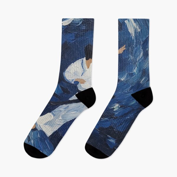 Item preview, Aikido fighter | Post-impressionist painting style designed and sold by ComicsFactory.